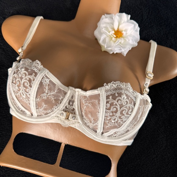 Honey Birdette Gabrielle Ivory Bra 32D - Picture 7 of 13